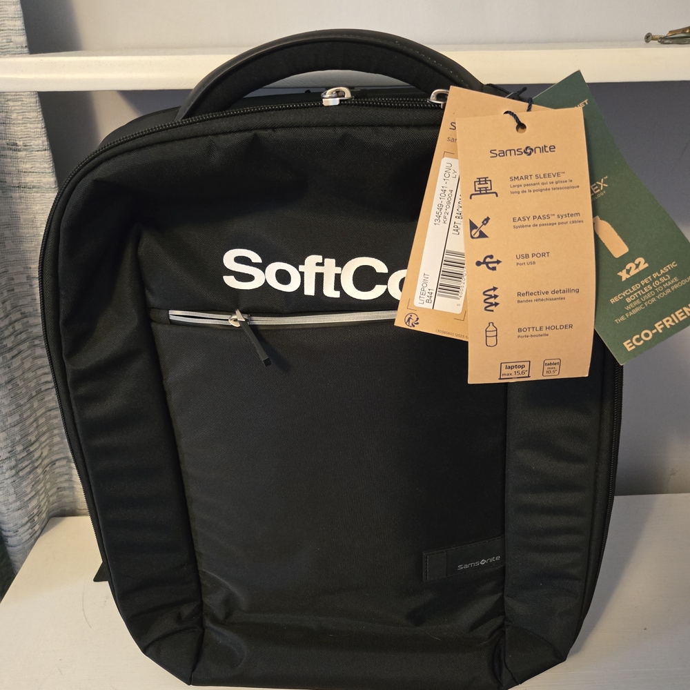 Samsonite Litepoint Black Laptop Backpack NWT